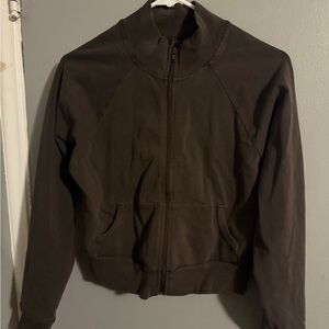 SKIMS cropped zip up